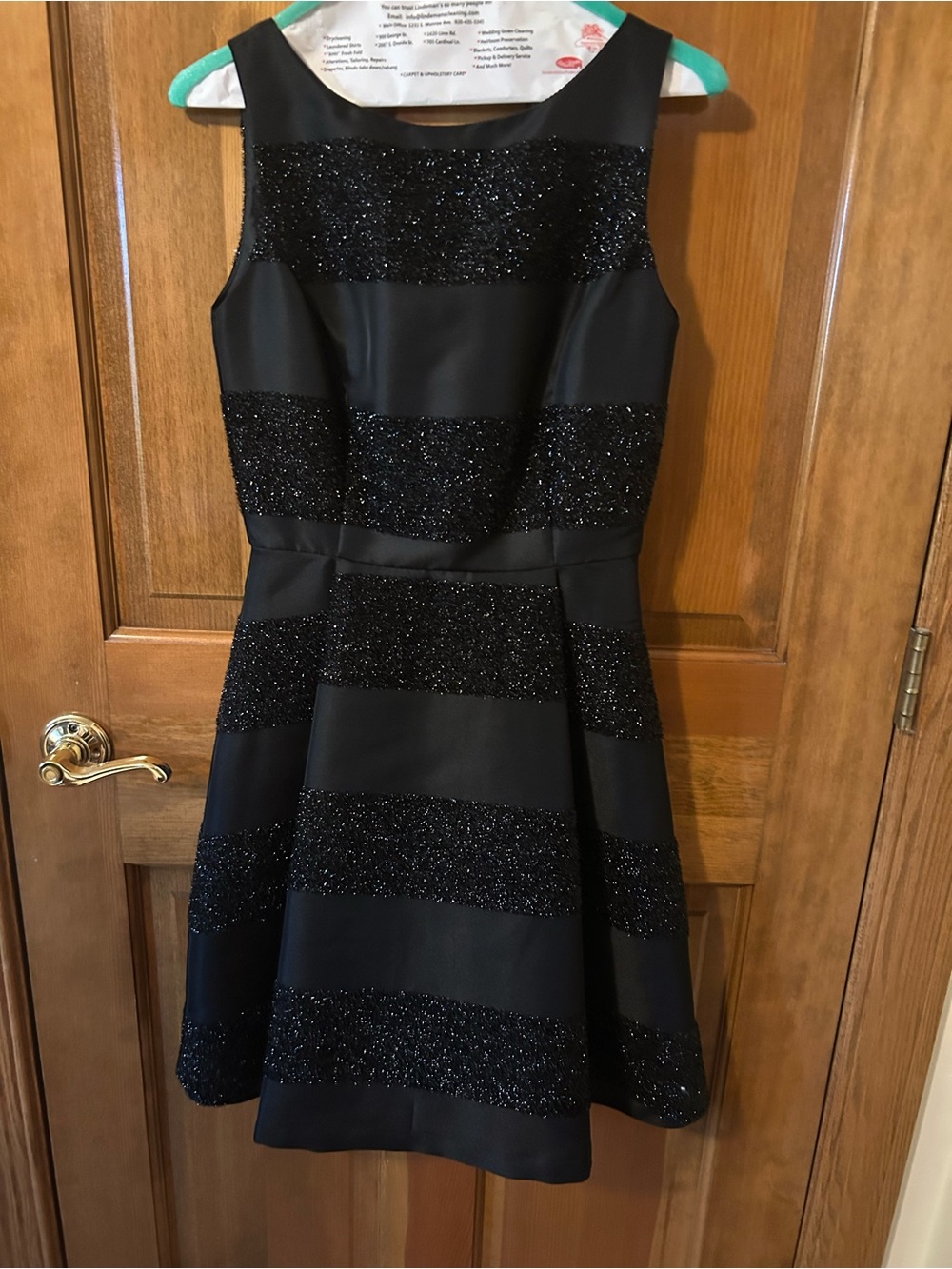 Sparkly Black Cocktail Dress Size 4